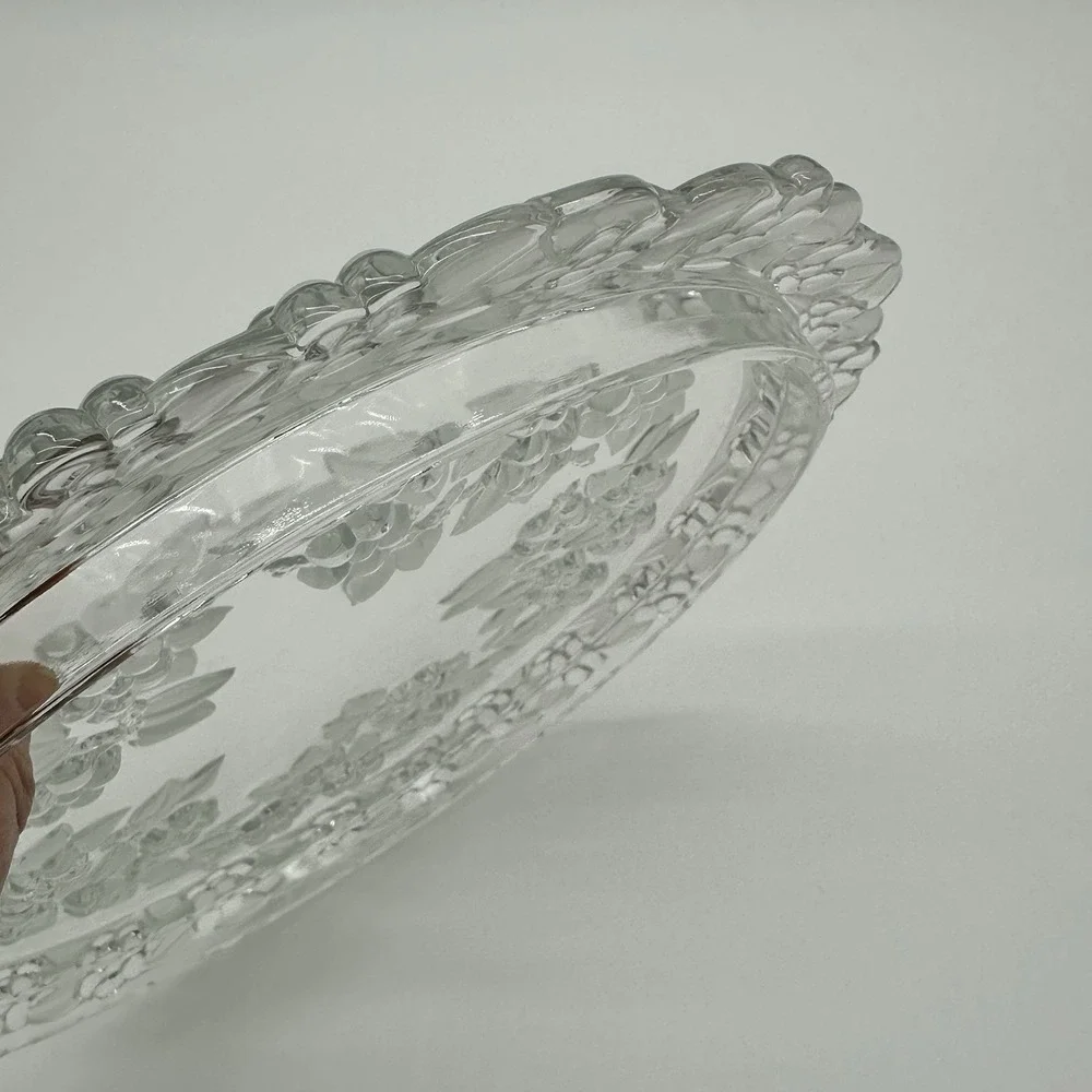 Vintage Mikasa Crystal Carmen‎ Walther Glass Serving Cake Platter